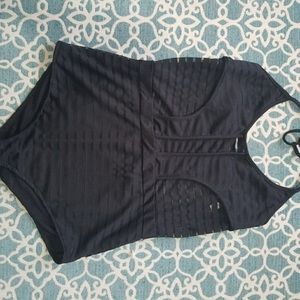 Size Medium one piece black swimsuit